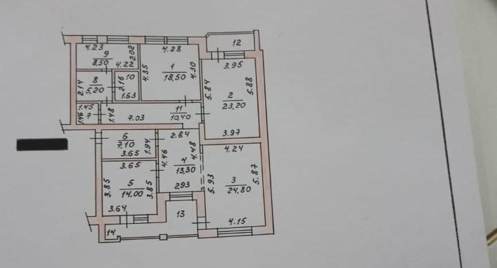3-комнатная 137.4 м2 в ЖК undefined корпус null этаж 1