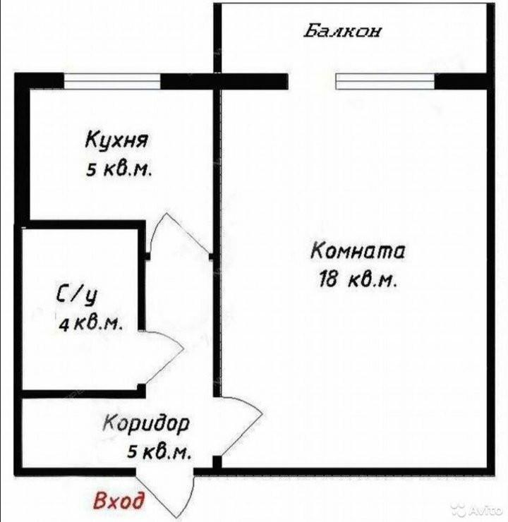 1-комнатная 30 м2 в ЖК undefined корпус null этаж 4