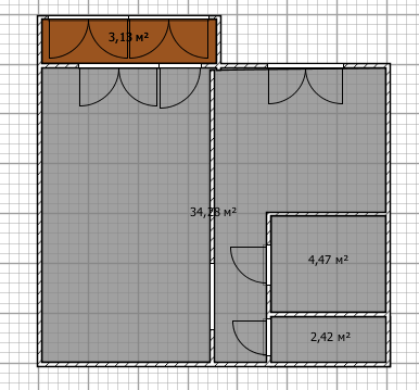 1-комнатная 38 м2 в ЖК undefined корпус null этаж 8