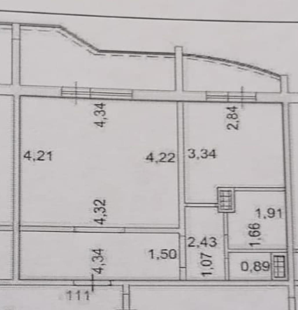 1-комнатная 40.6 м2 в ЖК undefined корпус null этаж 3