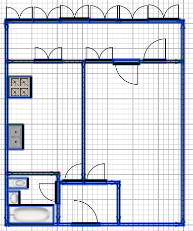 1-комнатная 34.3 м2 в ЖК undefined корпус null этаж 7