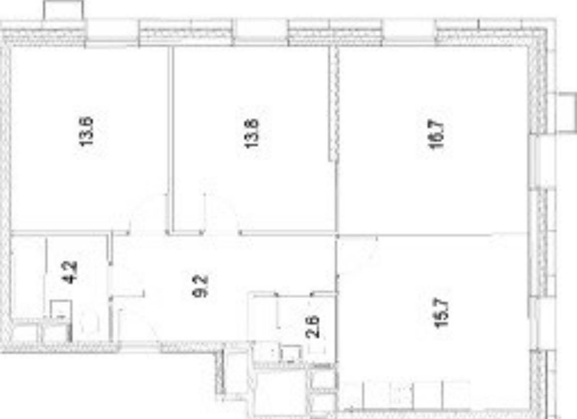 3-комнатная 76 м2 в ЖК undefined корпус null этаж 2