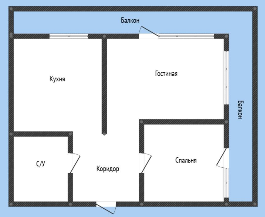 2-комнатная 75 м2 в ЖК undefined корпус null этаж 12