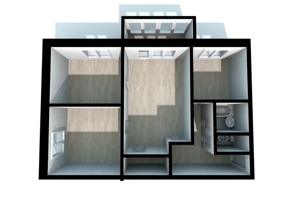 3-комнатная 47 м2 в ЖК undefined корпус null этаж 5