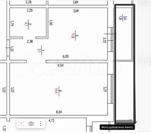 2-комнатная 40 м2 в ЖК undefined корпус null этаж 4