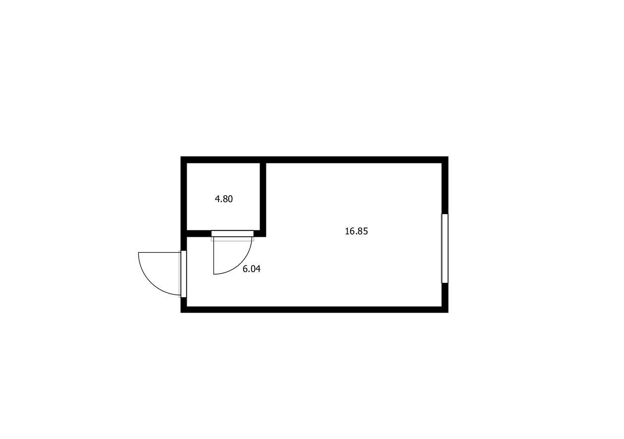 Студия 27.6 м2 в ЖК undefined корпус null этаж 12