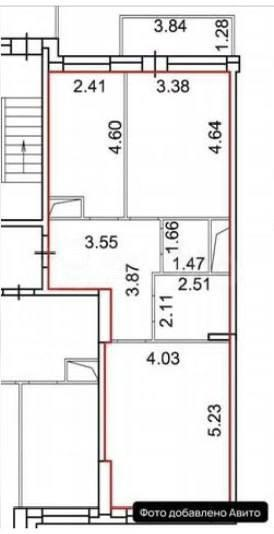 2-комнатная 63.5 м2 в ЖК undefined корпус null этаж 14