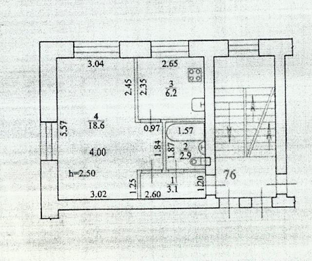 1-комнатная 30.8 м2 в ЖК undefined корпус null этаж 4
