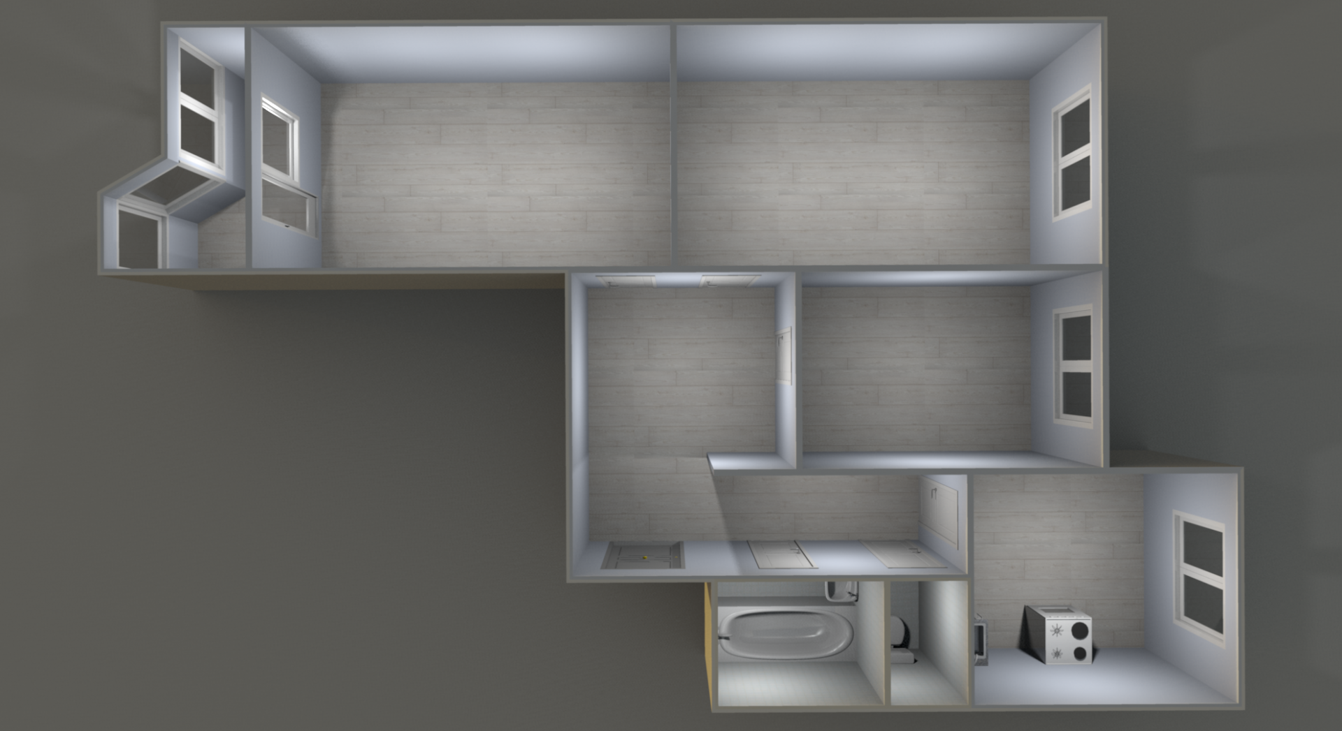 3-комнатная 70.7 м2 в ЖК undefined корпус null этаж 9