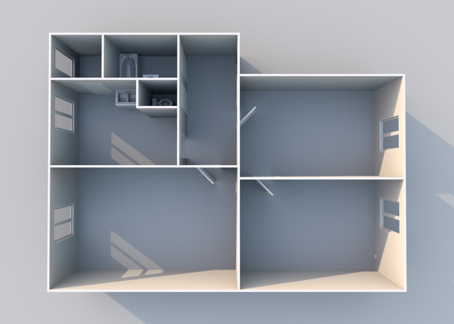 3-комнатная 77.2 м2 в ЖК undefined корпус null этаж 2