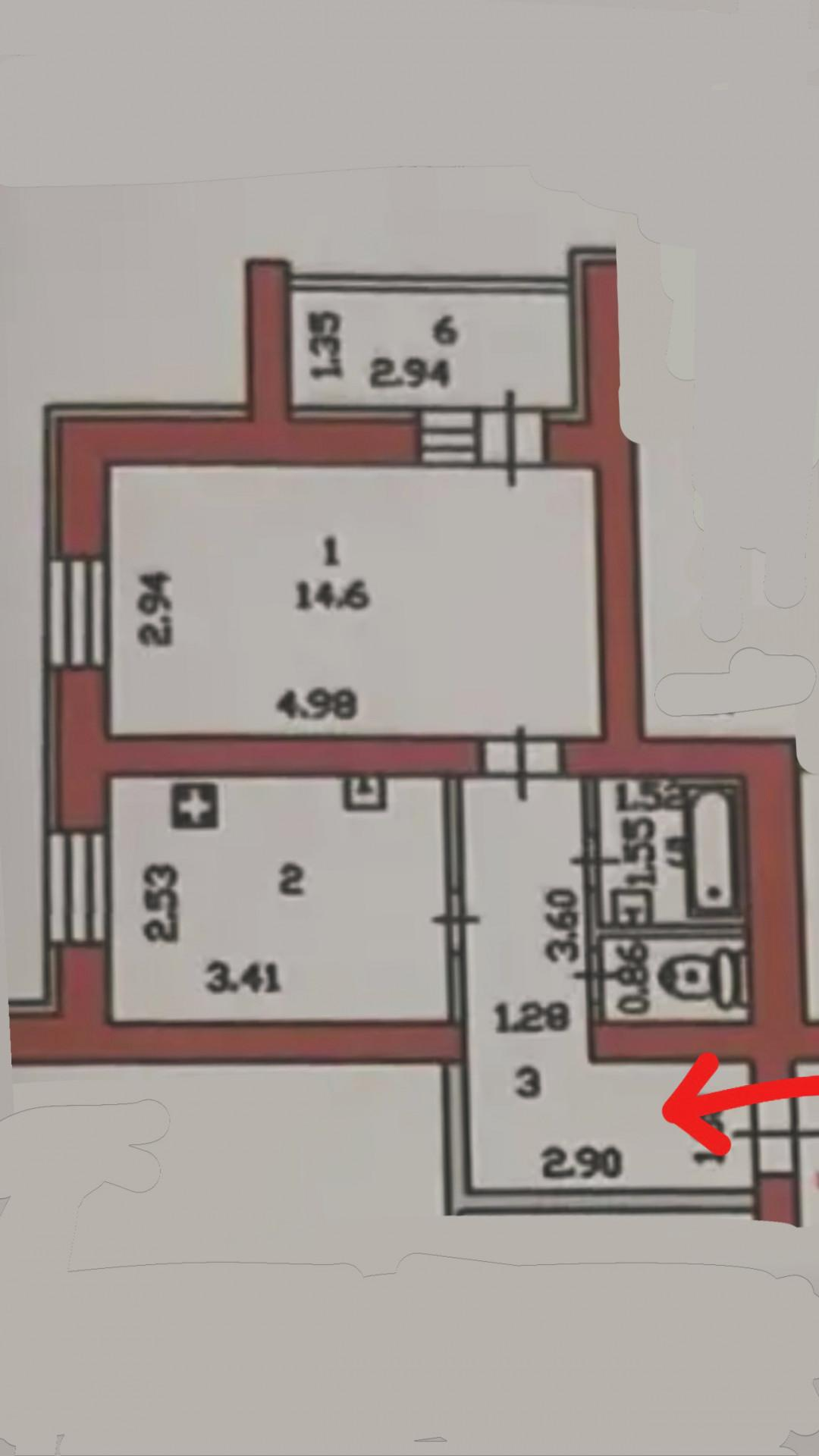 1-комнатная 39.5 м2 в ЖК undefined корпус null этаж 2