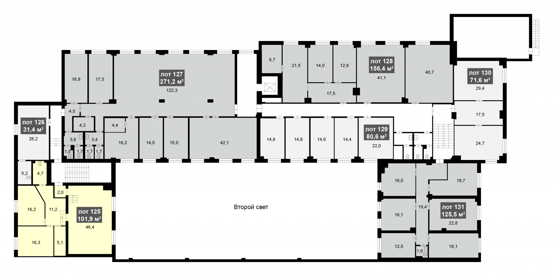 Студия 100.9 м2 в ЖК undefined корпус null этаж null