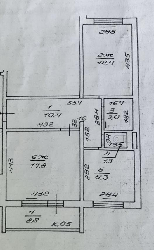 2-комнатная 53.2 м2 в ЖК undefined корпус null этаж 9