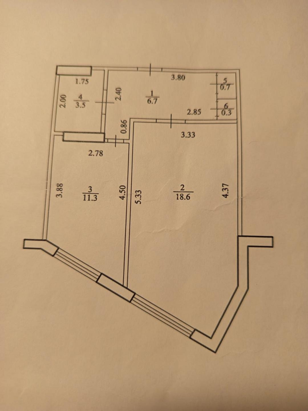 1-комнатная 41.1 м2 в ЖК undefined корпус null этаж 5