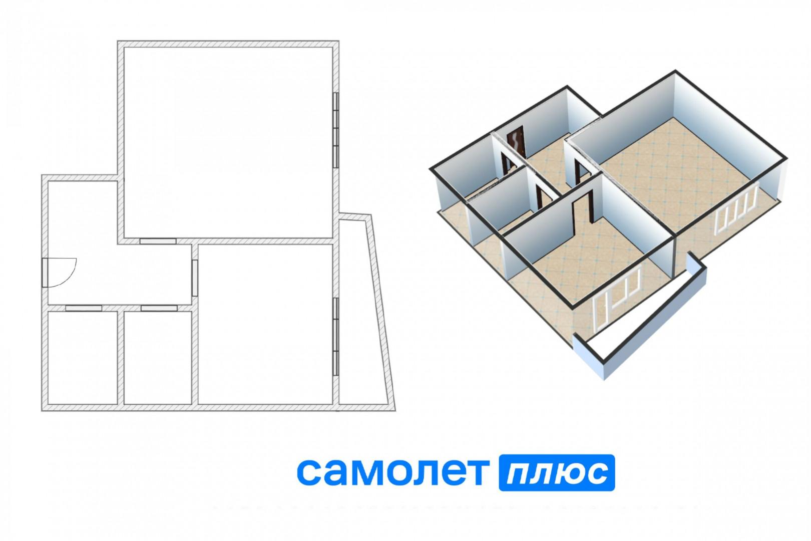 1-комнатная 42.3 м2 в ЖК undefined корпус null этаж 16