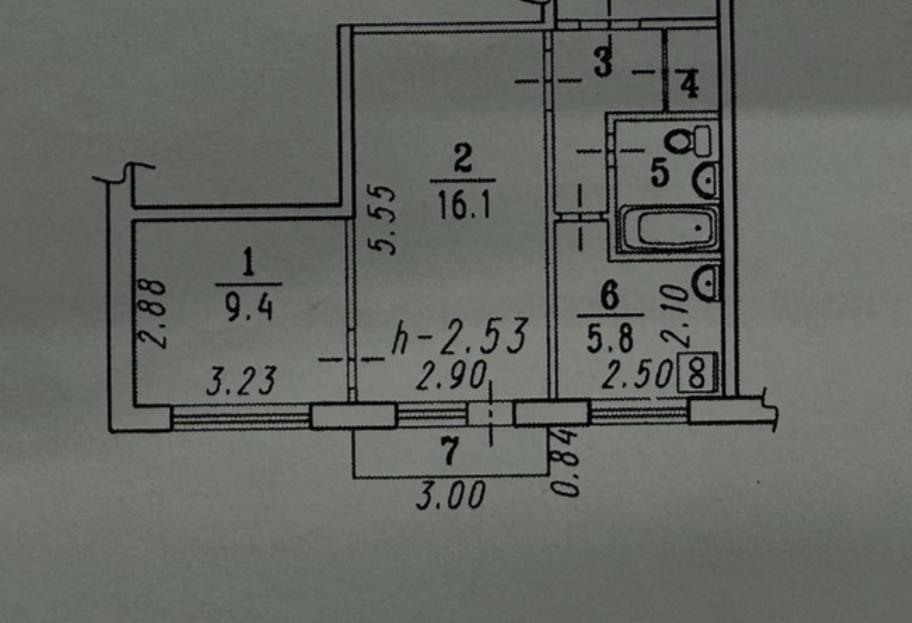2-комнатная 39 м2 в ЖК undefined корпус null этаж 4