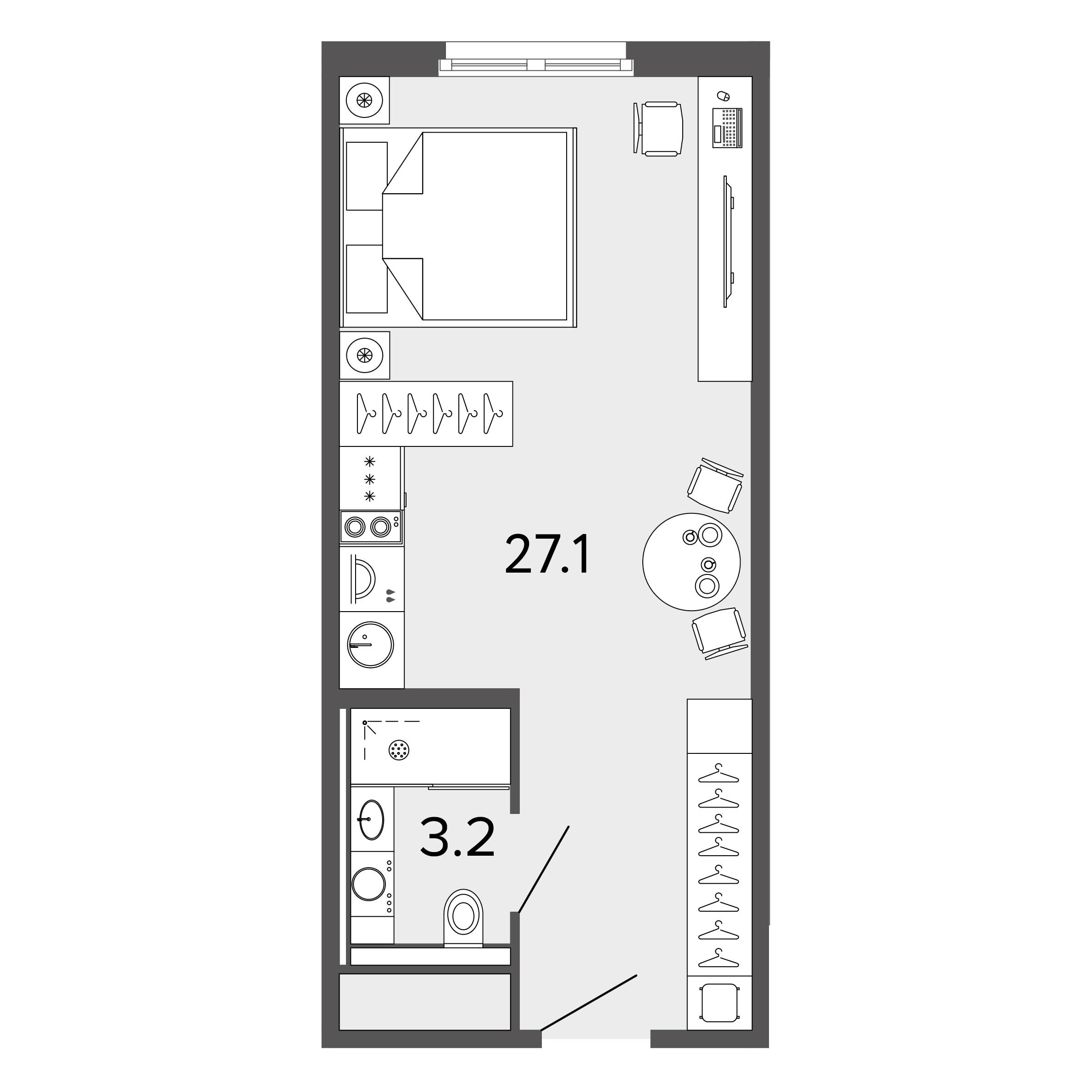 Студия 30 м2 в ЖК ARTSTUDIO Moskovsky корпус null этаж 2
