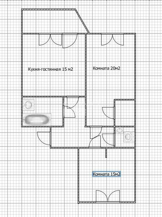 2-комнатная 70.8 м2 в ЖК undefined корпус null этаж 12