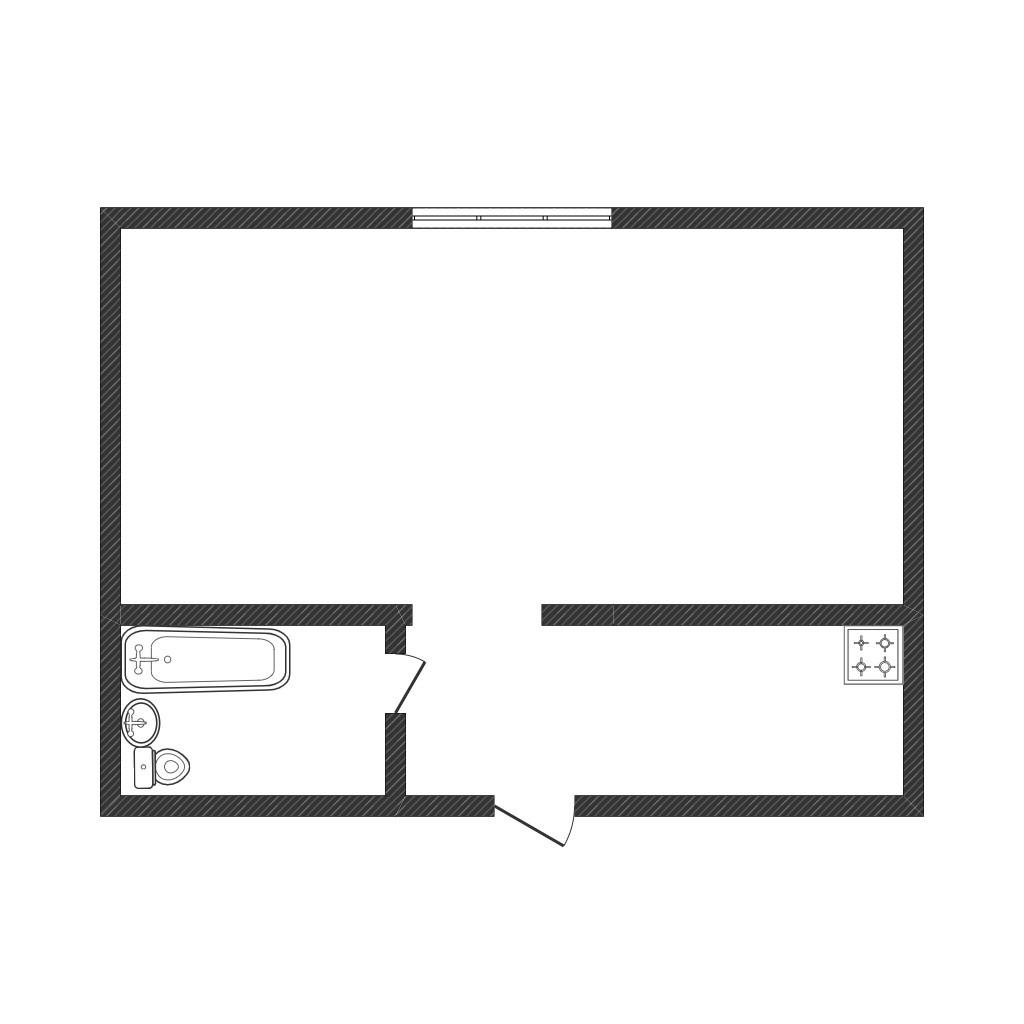 1-комнатная 12 м2 в ЖК undefined корпус null этаж 3