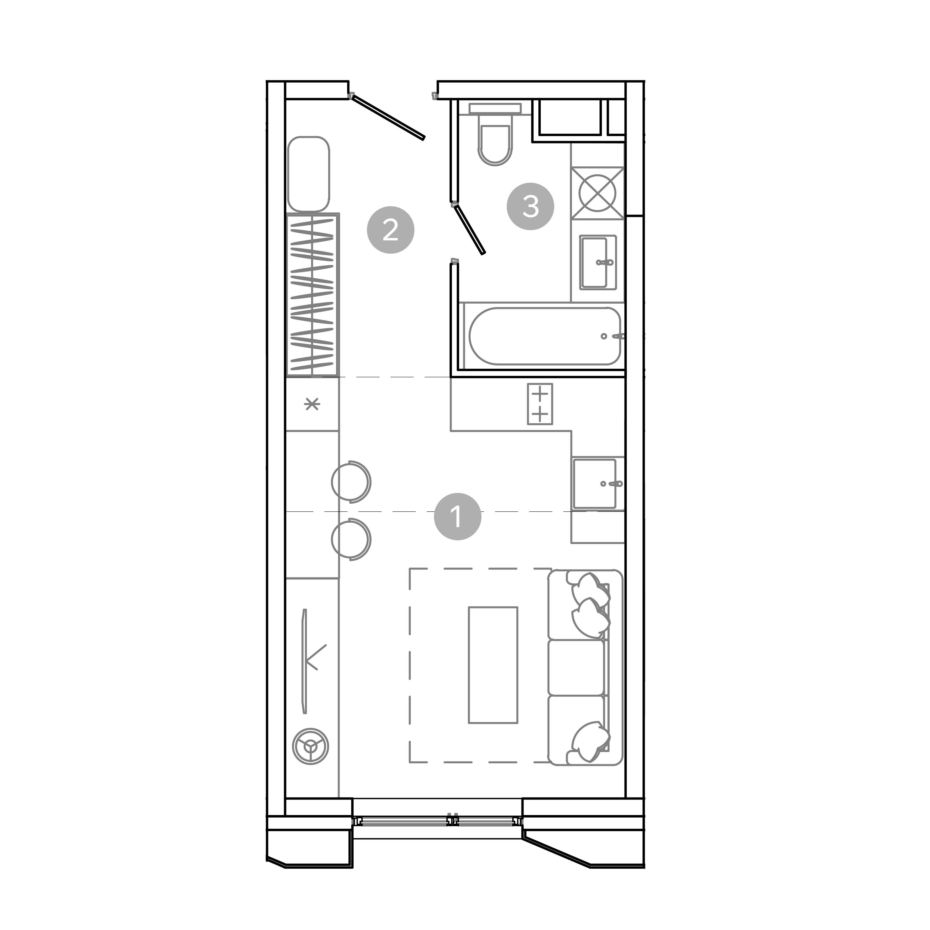 Студия 28 м2 в ЖК UNO.Соколиная гора корпус null этаж 11