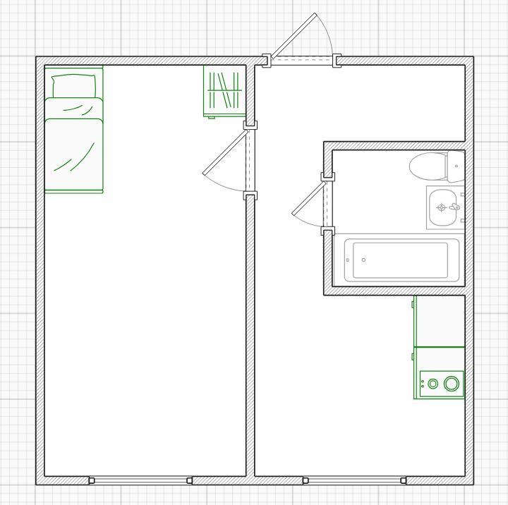 1-комнатная 29.2 м2 в ЖК undefined корпус null этаж 1