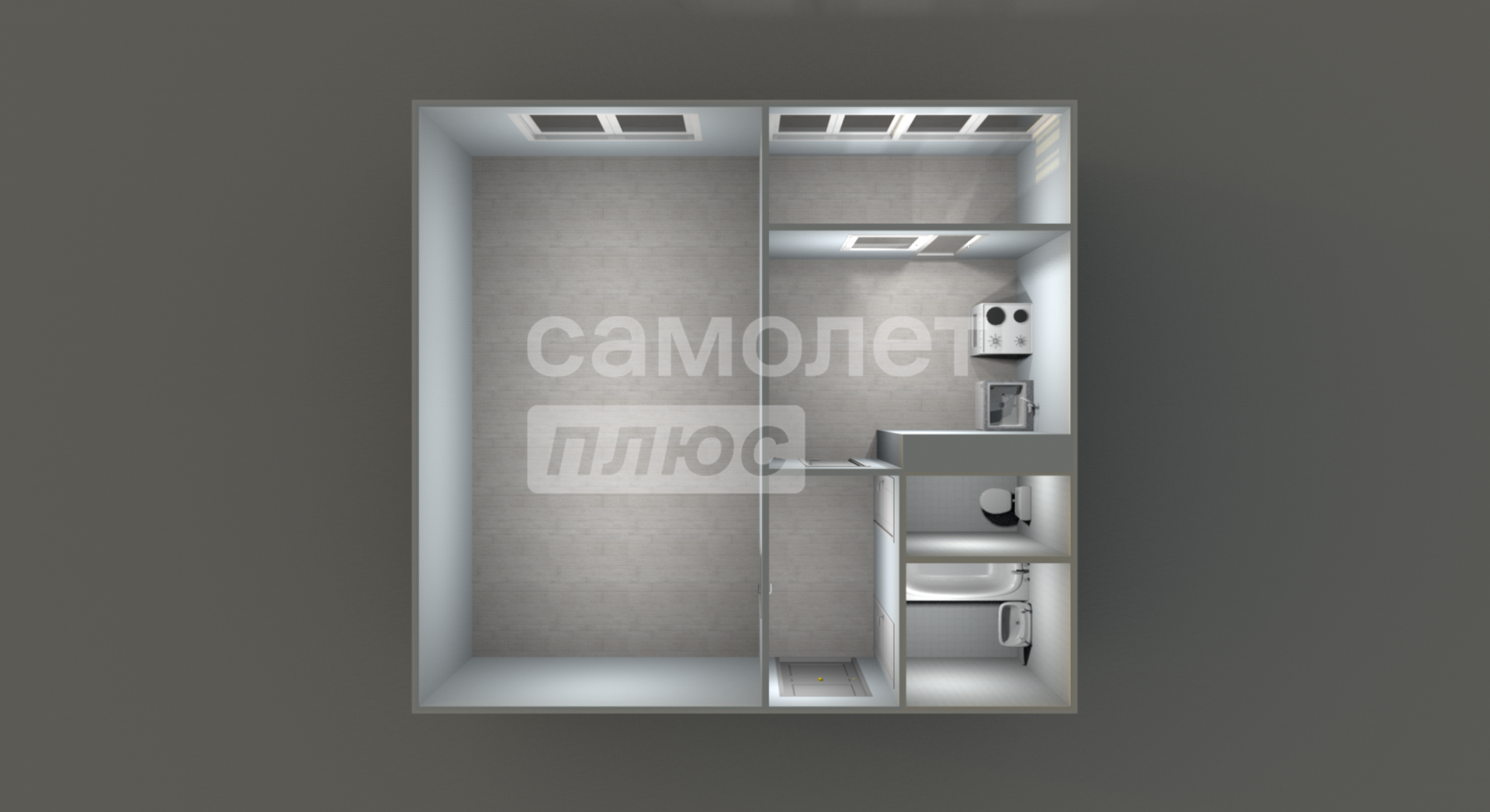 1-комнатная 40.2 м2 в ЖК undefined корпус null этаж 6