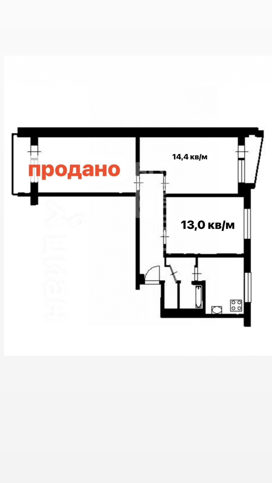 Студия 22 м2 в ЖК undefined корпус null этаж 1