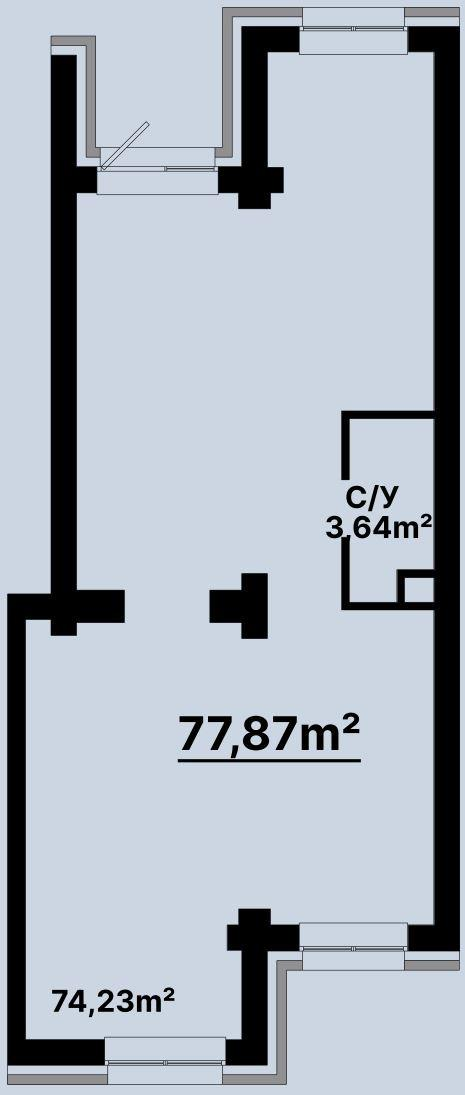 Студия 77.9 м2 в ЖК undefined корпус null этаж null