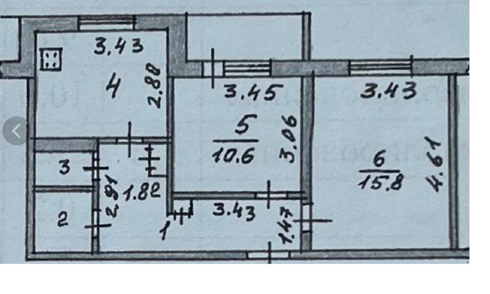 2-комнатная 50.3 м2 в ЖК undefined корпус null этаж 1