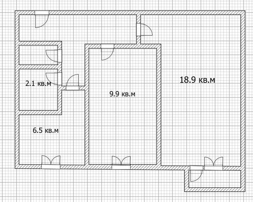2-комнатная 45.5 м2 в ЖК undefined корпус null этаж 6