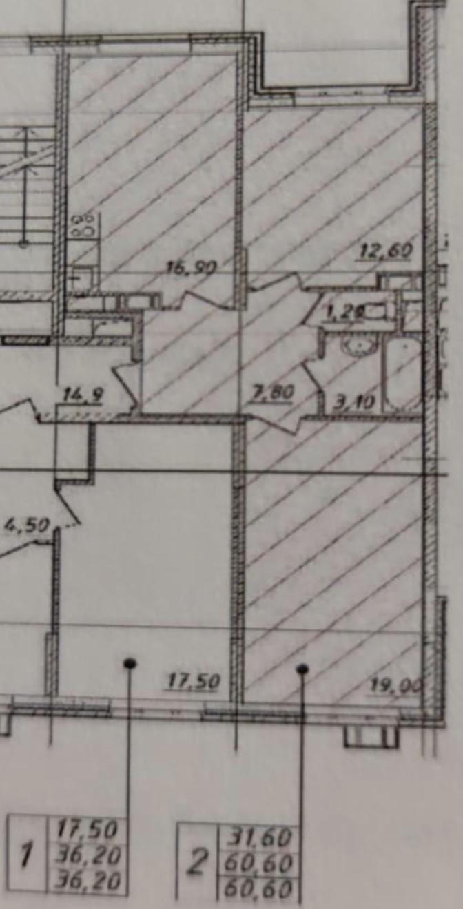 2-комнатная 59.3 м2 в ЖК undefined корпус null этаж 9