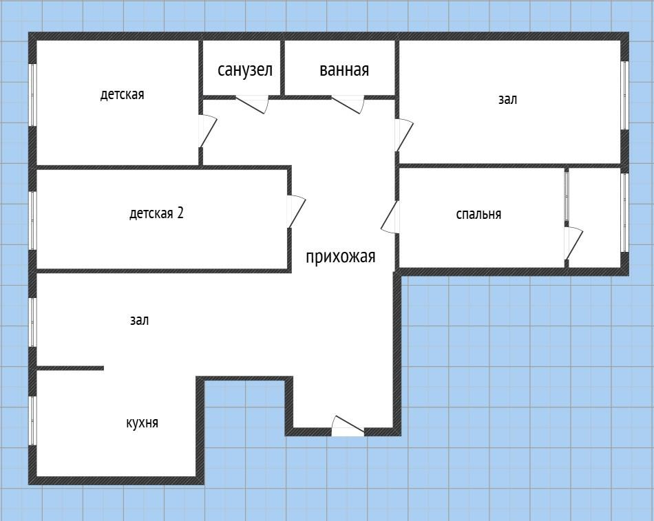 4-комнатная 105 м2 в ЖК undefined корпус null этаж 5