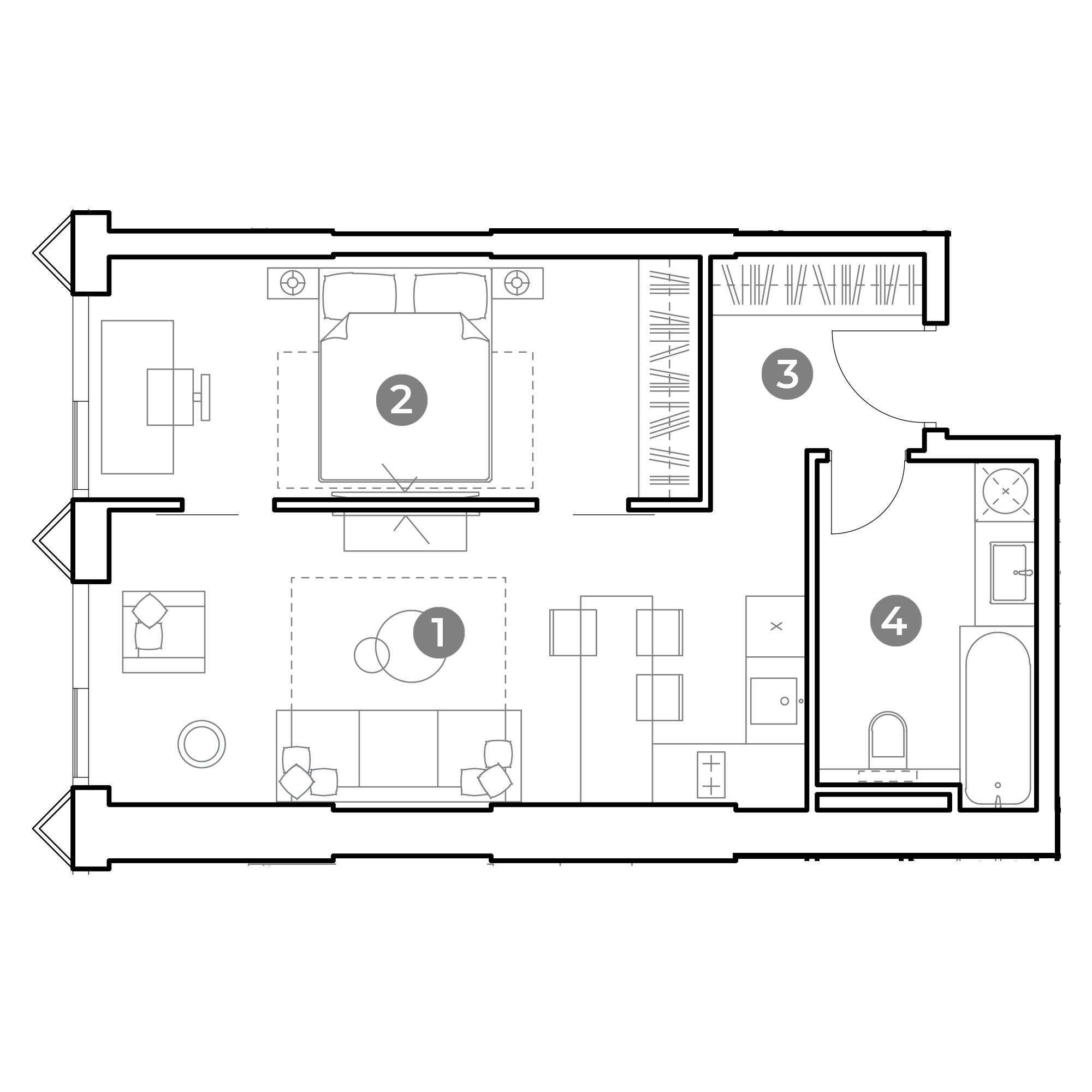 2-комнатная 46 м2 в ЖК Наметкин Тауэр корпус null этаж 4