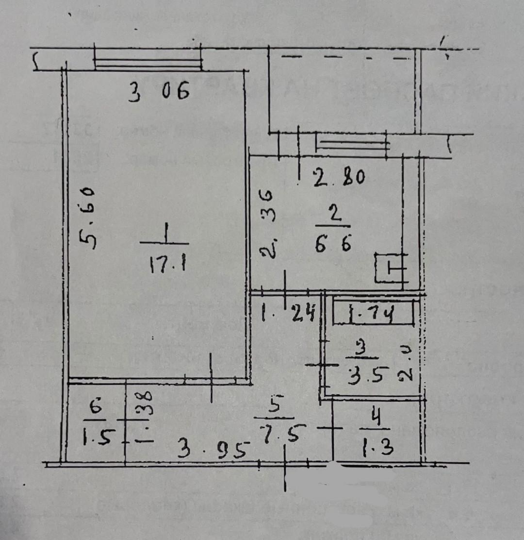 1-комнатная 37.5 м2 в ЖК undefined корпус null этаж 2