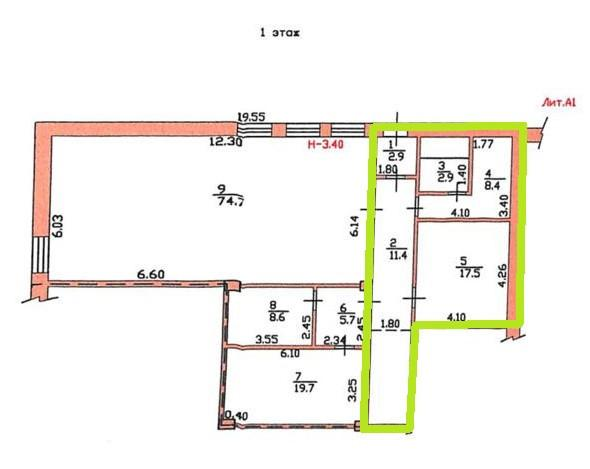 Студия 50 м2 в ЖК undefined корпус null этаж null