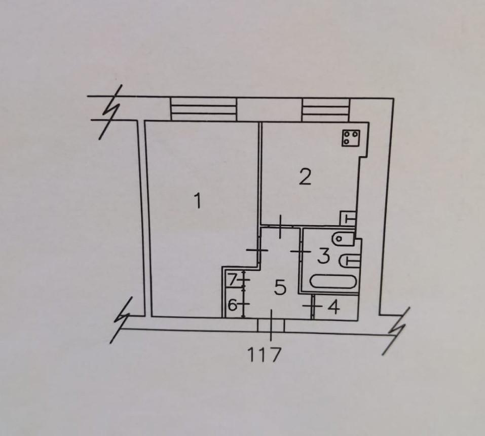 1-комнатная 34 м2 в ЖК undefined корпус null этаж 8