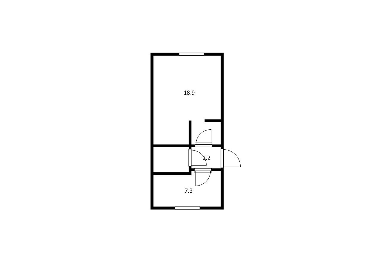 1-комнатная 31.1 м2 в ЖК undefined корпус null этаж 1