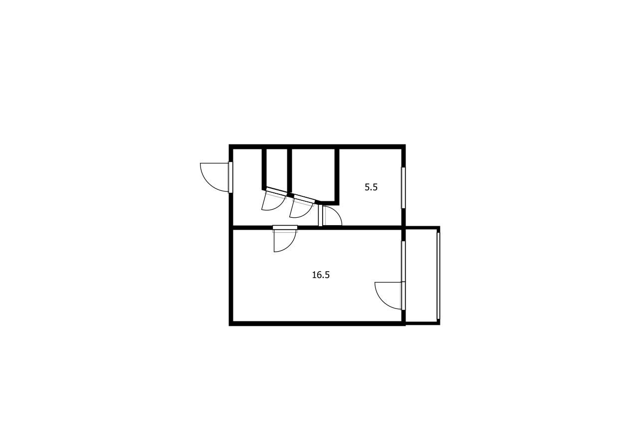 1-комнатная 30.7 м2 в ЖК undefined корпус null этаж 5