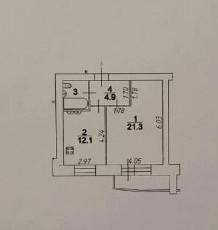 1-комнатная 41.8 м2 в ЖК undefined корпус null этаж 2