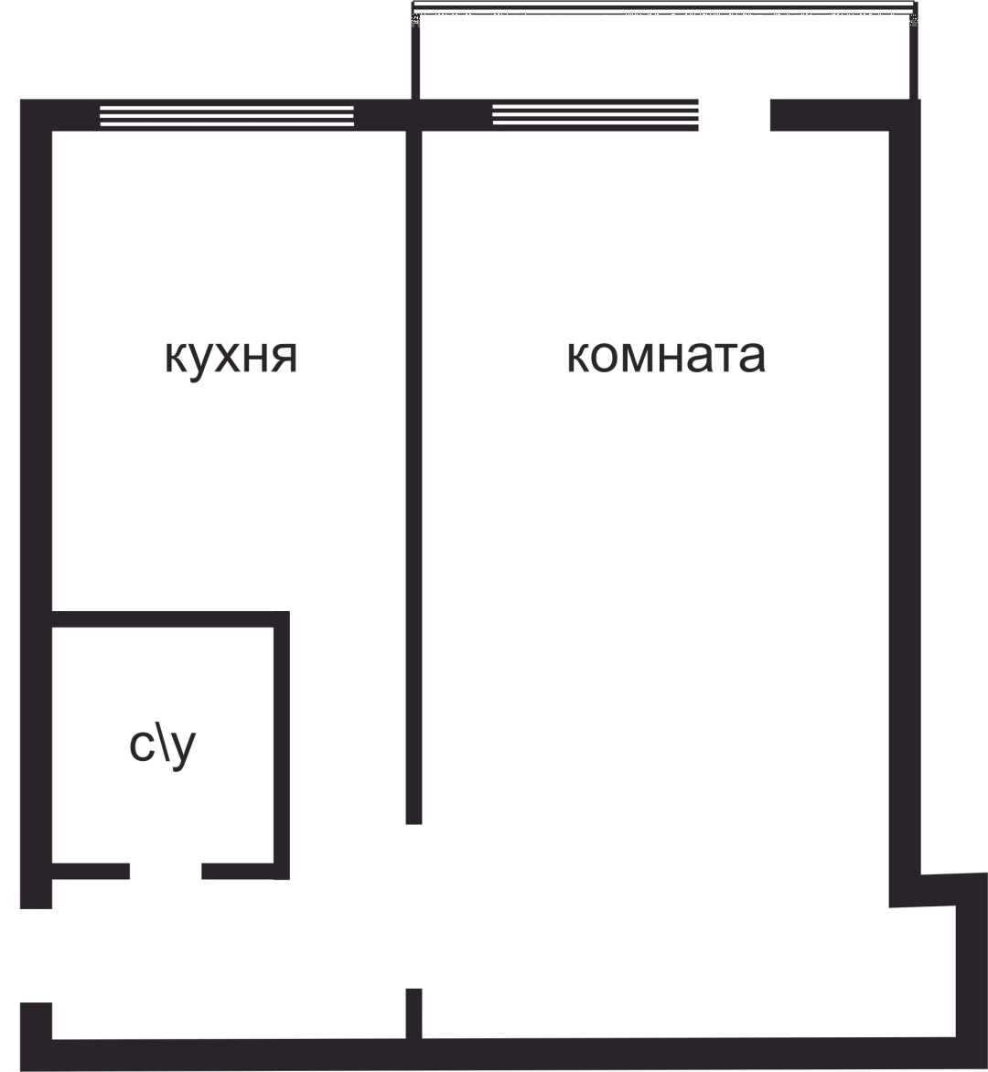 1-комнатная 31.4 м2 в ЖК undefined корпус null этаж 3