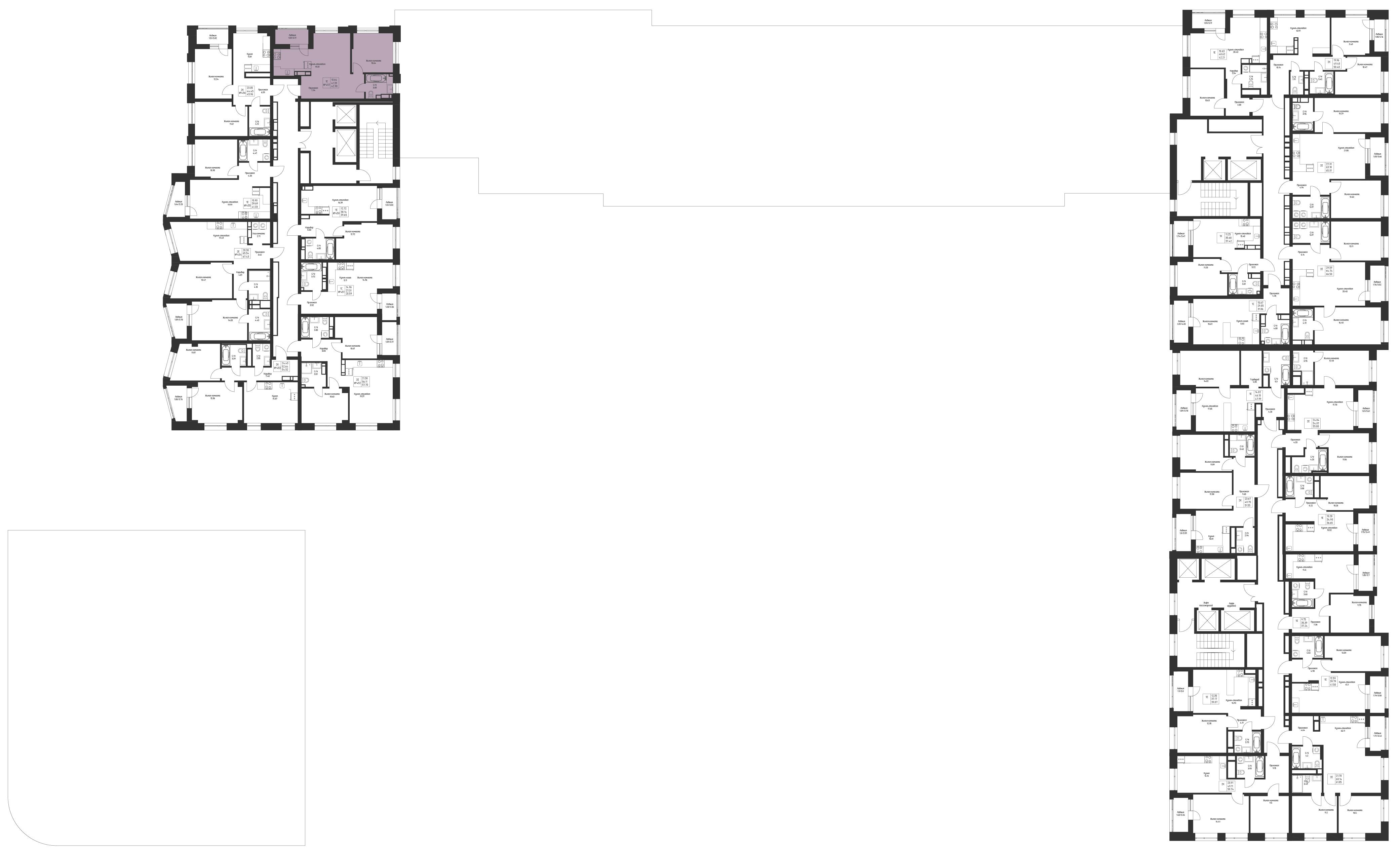 Студия 42 м2 в ЖК Мой Ритм корпус null этаж 14