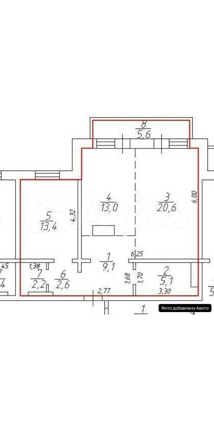 2-комнатная 73 м2 в ЖК undefined корпус null этаж 11