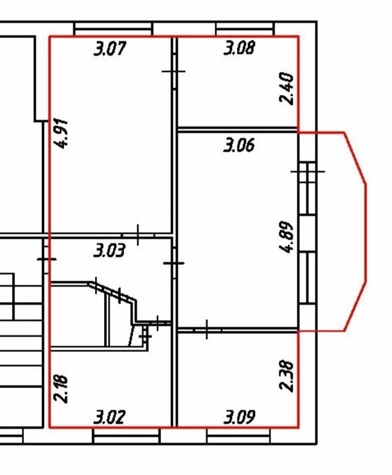 4-комнатная 60 м2 в ЖК undefined корпус null этаж 3