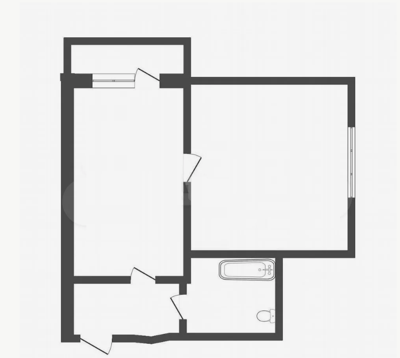 1-комнатная 28 м2 в ЖК undefined корпус null этаж 9