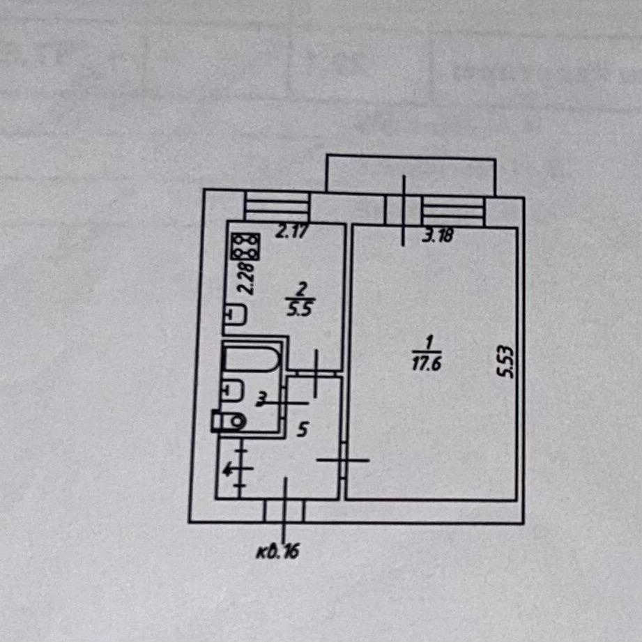 1-комнатная 29.1 м2 в ЖК undefined корпус null этаж 2
