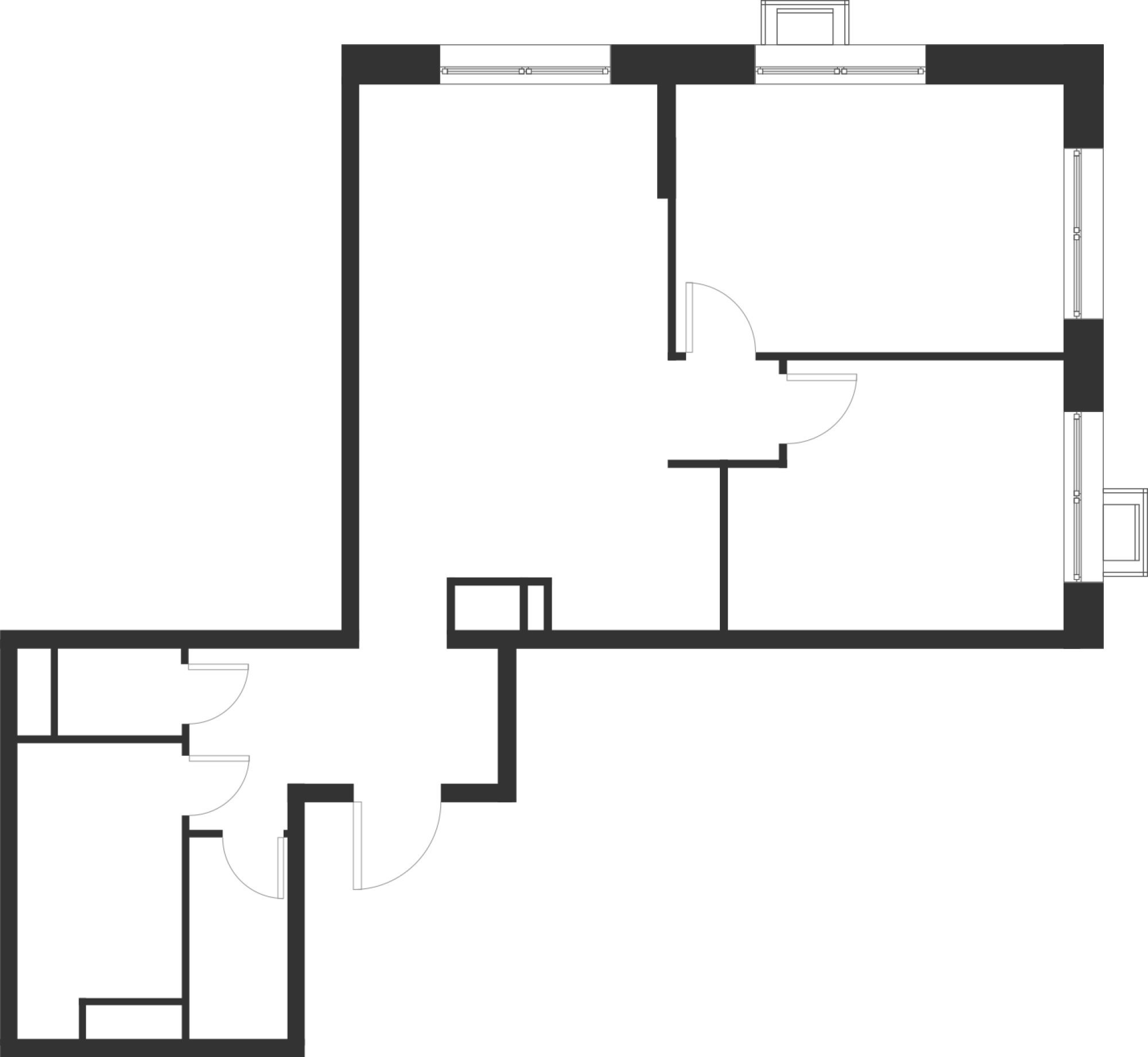 2-комнатная 64 м2 в ЖК Foreville корпус null этаж 3