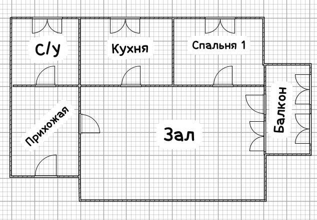 2-комнатная 35 м2 в ЖК undefined корпус null этаж 3