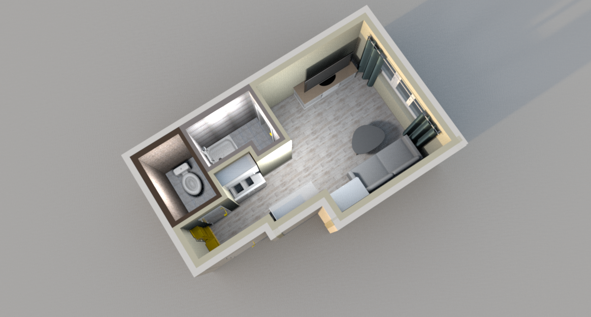 Студия 17.4 м2 в ЖК undefined корпус null этаж 5