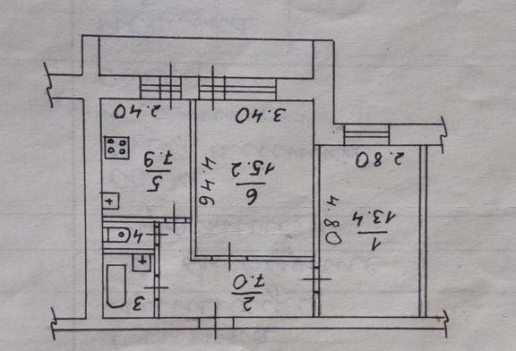 2-комнатная 47.2 м2 в ЖК undefined корпус null этаж 4