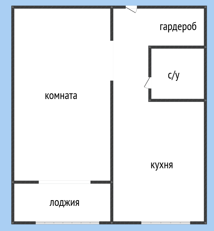 1-комнатная 51.8 м2 в ЖК undefined корпус null этаж 7